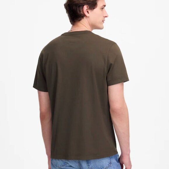 NWT Madewell Olive Green Garment-Dyed Allday Crewneck Tee - Small - Picture 8 of 12